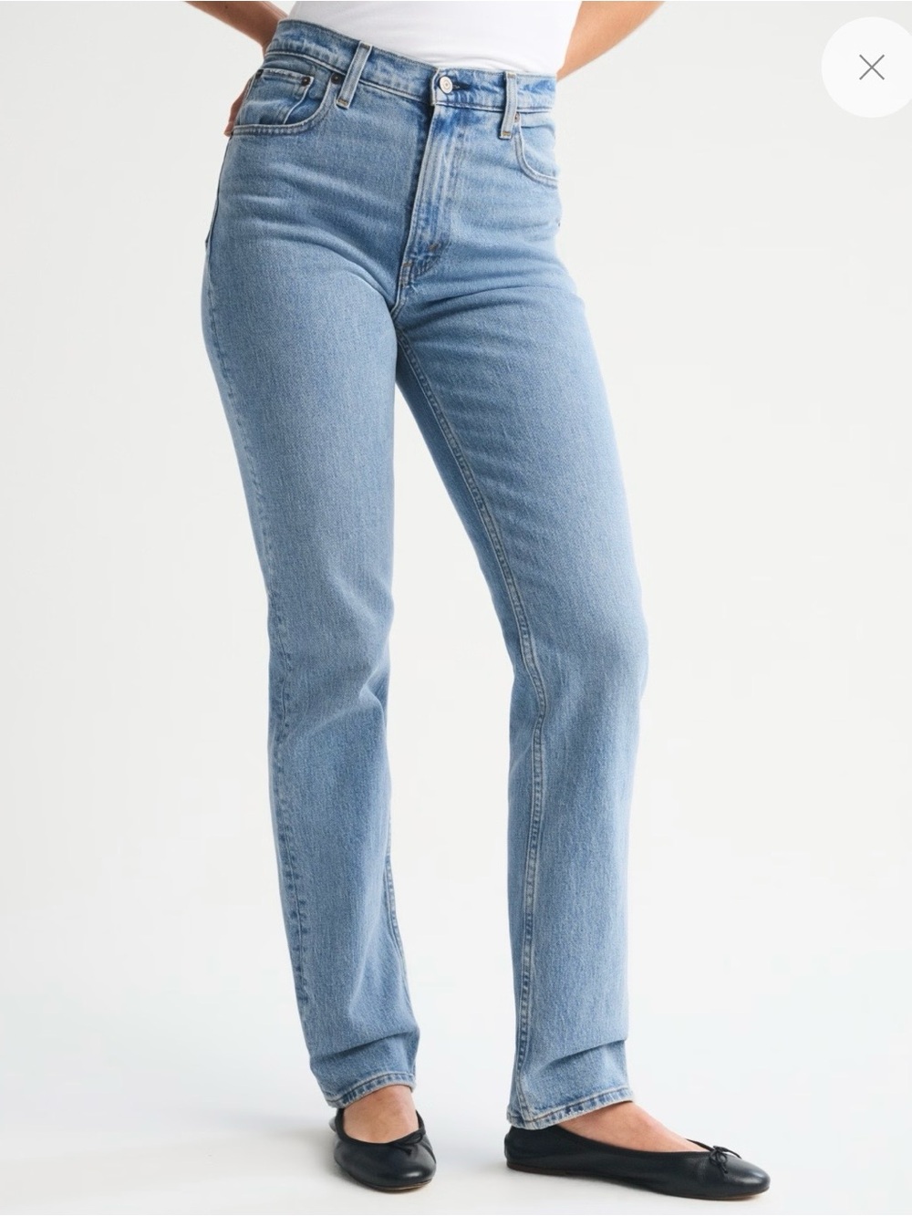 Abercrombie & Fitch Ultra High Rise 90s Straight Leg Jeans